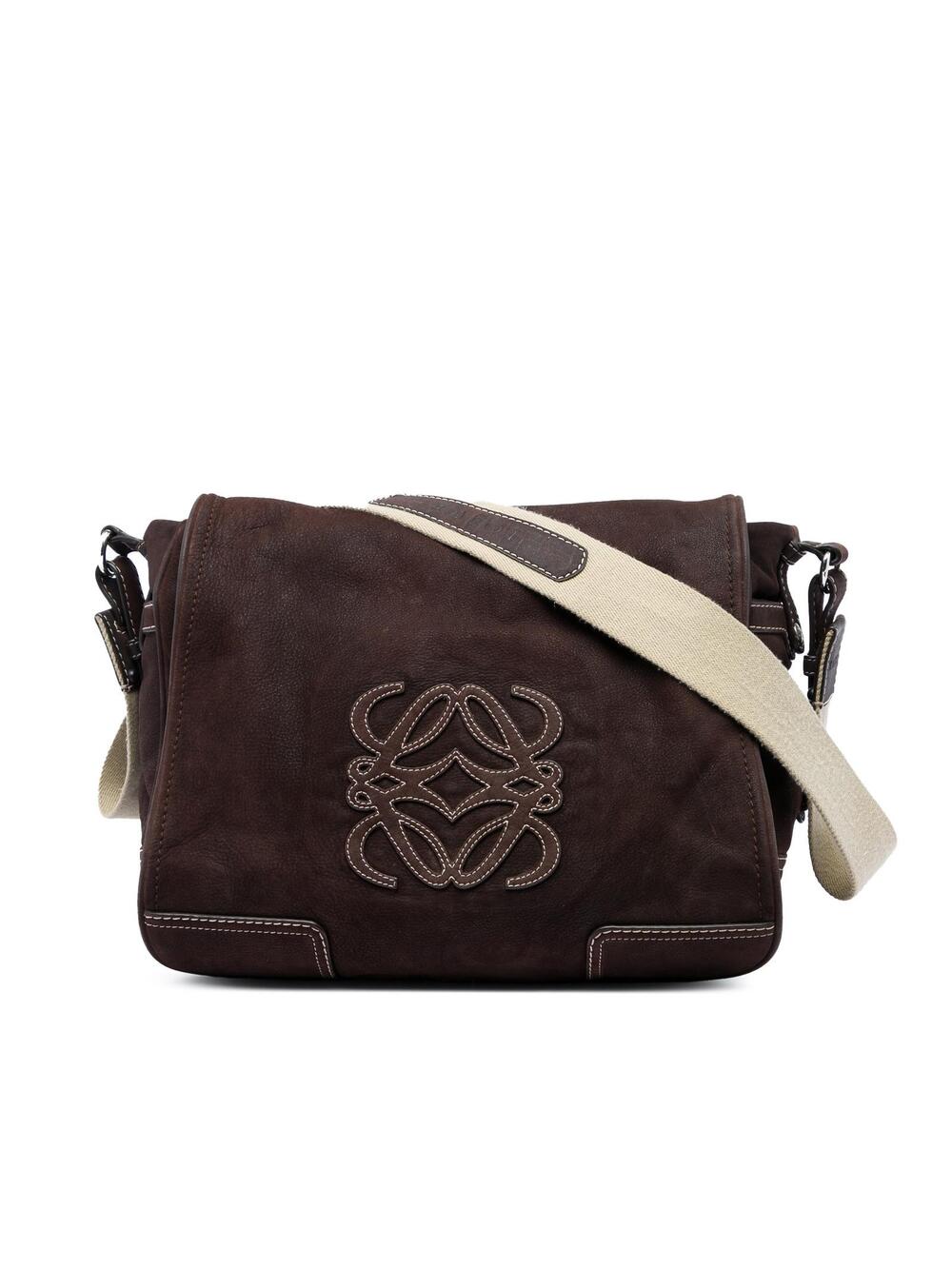 Loewe Nubuck Anagram Crossbody Pre- #369057L72B